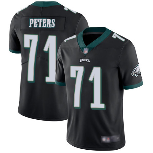 Men Philadelphia Eagles #71 Jason Peters Black Alternate Vapor Untouchable NFL Jersey Limited Player Football 1